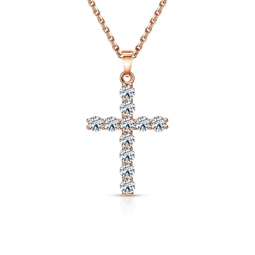 Золотая подвеска с бриллиантами природными