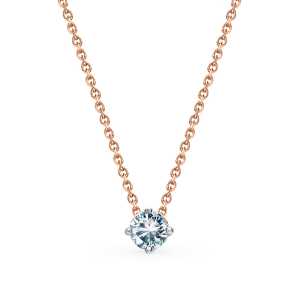 Золотое шейное украшение с бриллиантами природными