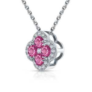 Подвеска из белого золота Cold Diamonds с сапфирами облагороженными