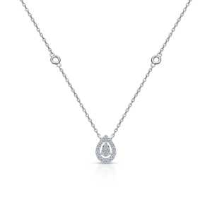 Золотое шейное украшение с бриллиантами природными