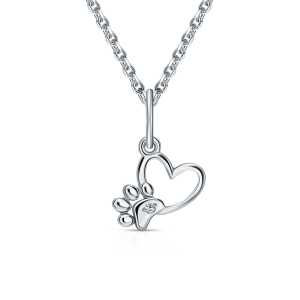 Серебряная подвеска с бриллиантами природными