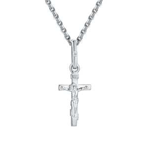 Золотой крестик с бриллиантом природным