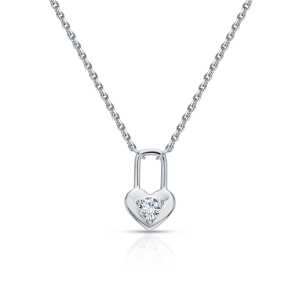 Серебряное шейное украшение с бриллиантами выращенными