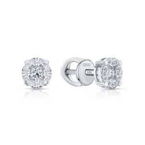 Серьги из белого золота Cold Diamonds