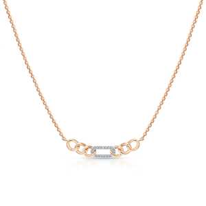 Золотое шейное украшение с бриллиантами природными